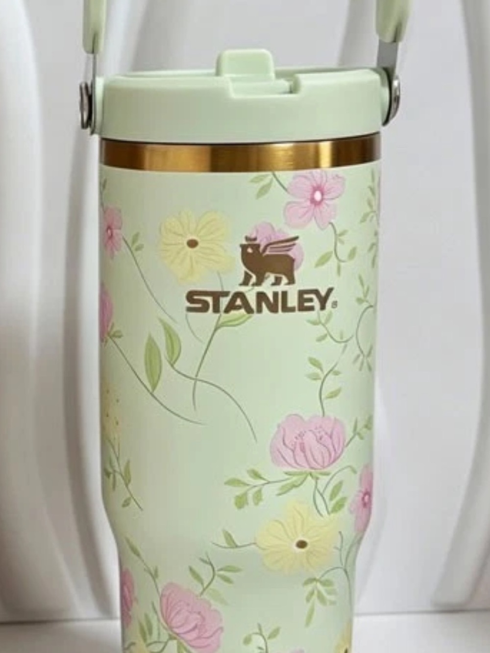 Stanley 0.5L Ice Flow Flipster Tumbler with Limited Edition Spring Bloom Pattern